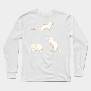 Ferret illustration Long Sleeve T-Shirt